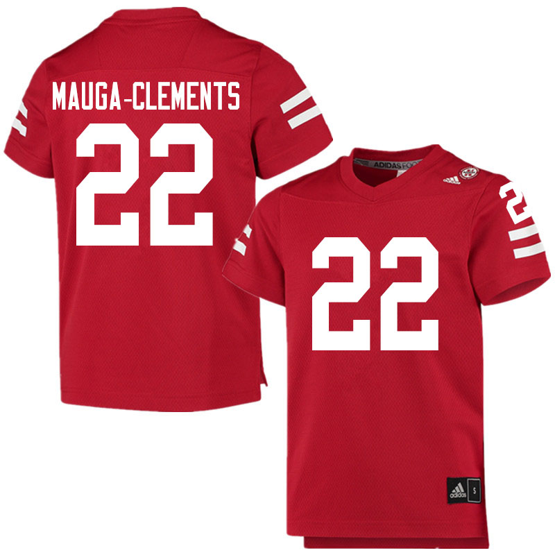 Men #22 Eteva Mauga-Clements Nebraska Cornhuskers College Football Jerseys Sale-Scarlet